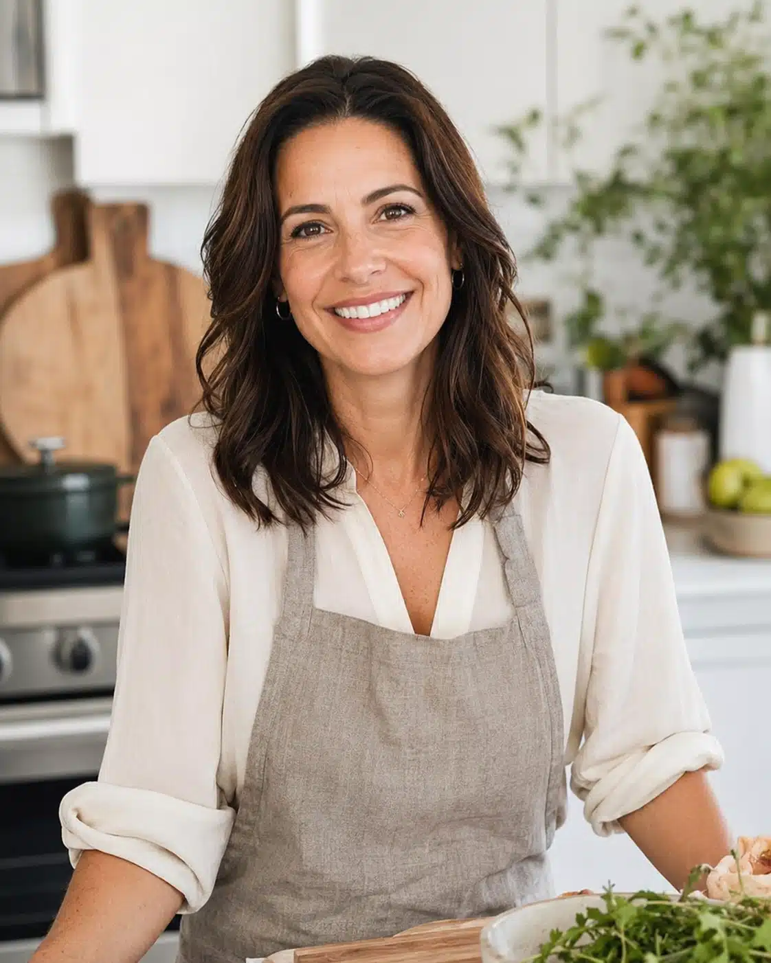 portrait of Sarah Martinez, author and recipe creator behind Domestic Recipes